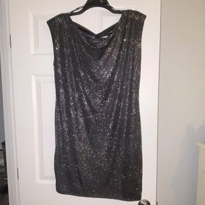 Allen B. Shimmer Dress